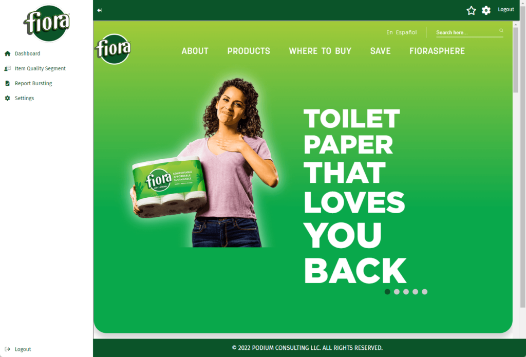 Podium BI Multi Org Feature